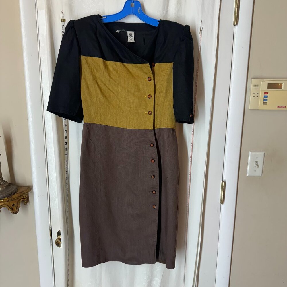 Vintage Women's Emanuel Ungaro Linen Dress